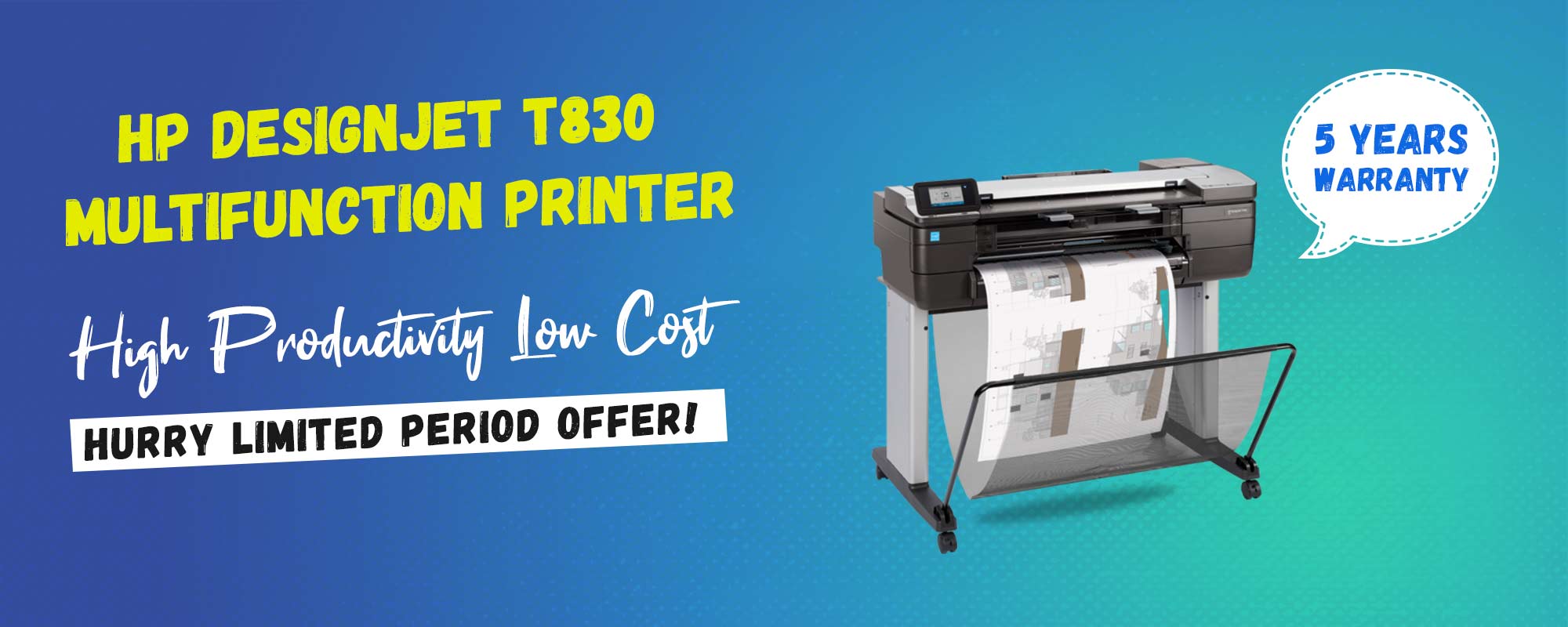 hp t830 plotter